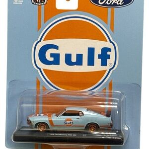 M2 machine (CHASE) Gulf Ford Mustang Diecast Model ,( collection Rare model )